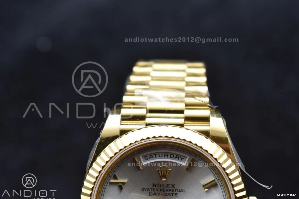 Day VR3255 On Silver Dial 228238 Bracelet Roman 1:1 ARF YG Best Date Weight) President ZeroBulk 40 664 (Gain Edition 0818